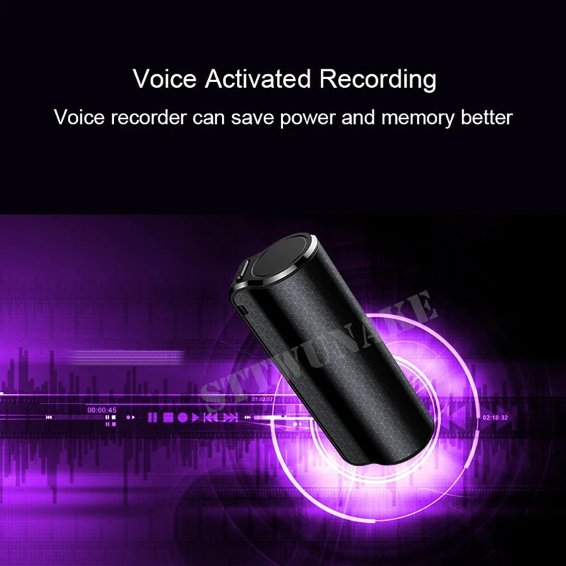 Mini Voice Activated Recorder 600 Hours Time Built-in Magnet Small Digital Audio Recording Device Sound Dictaphone 