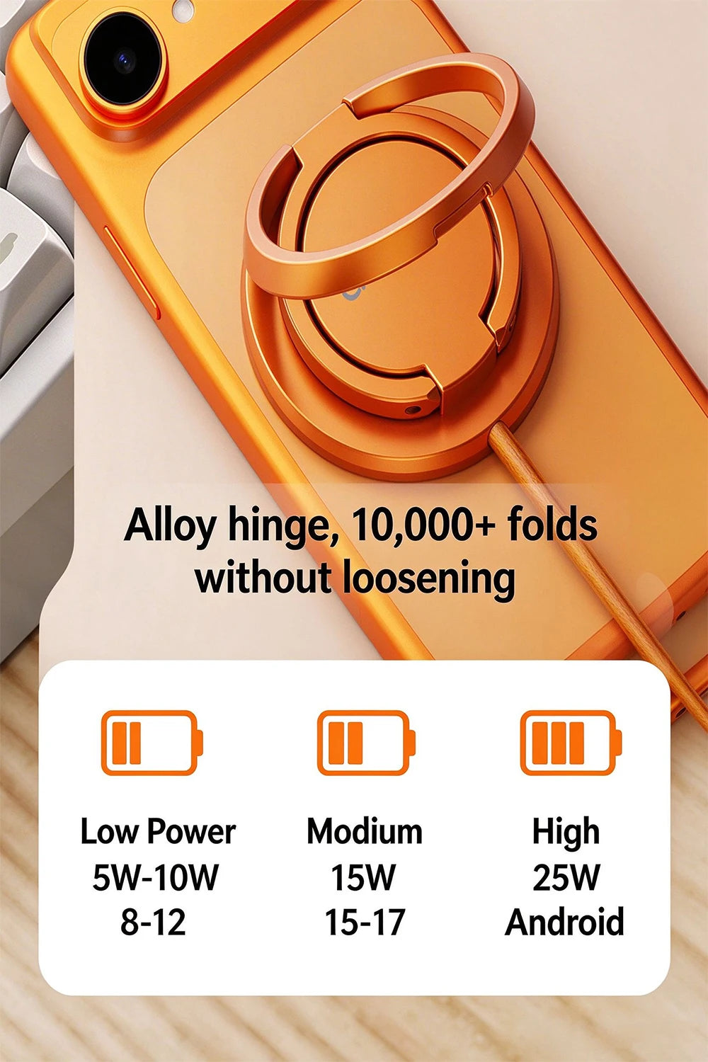 Wireless Charger Charging Station 25W Qi2.2 Fast Charge Compatible with iPhone 18/17/16 Pro Max Huawei Xiaomi and iPad airpods