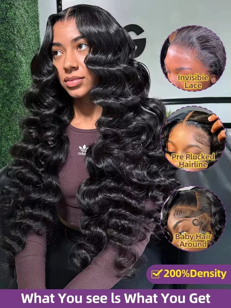 Loose Deep Wave HD Lace Frontal Human Hair Wig