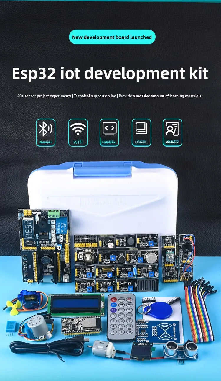 ESP32 IoT Development Kit with Sensors and Modules