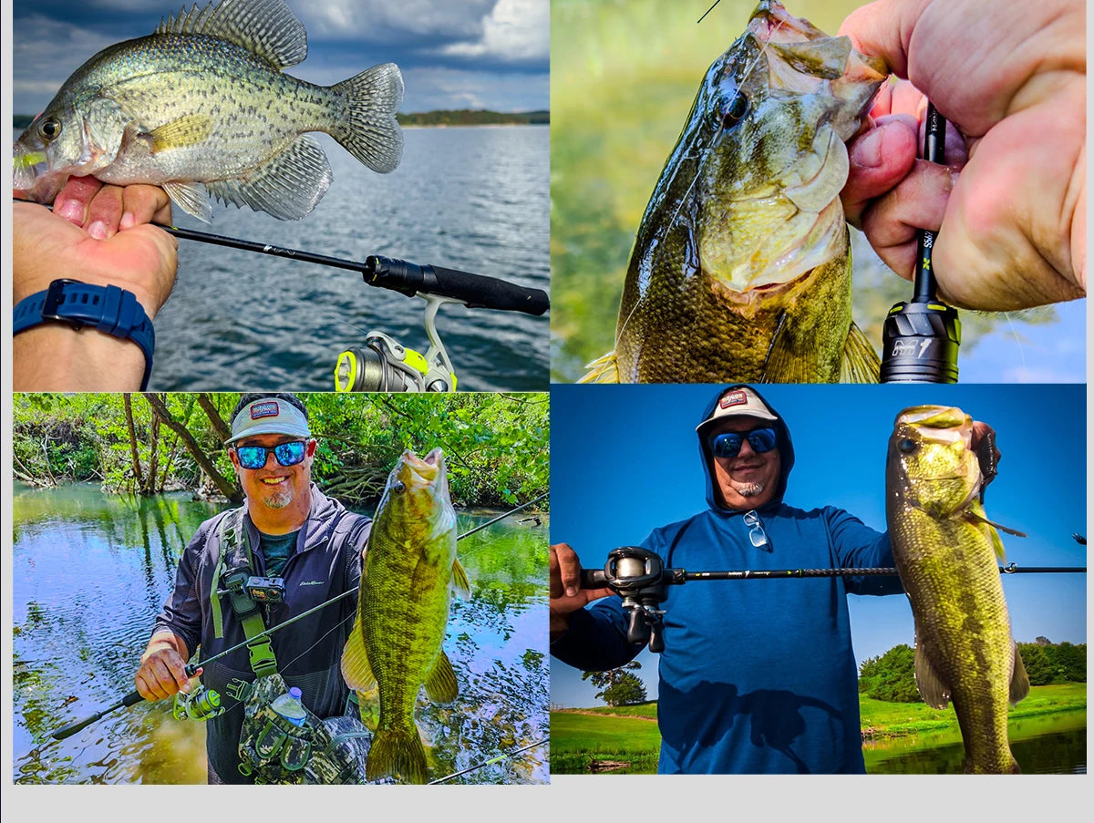 HANDING M1 Bass Fishing Rod with Fuji Guide Rings