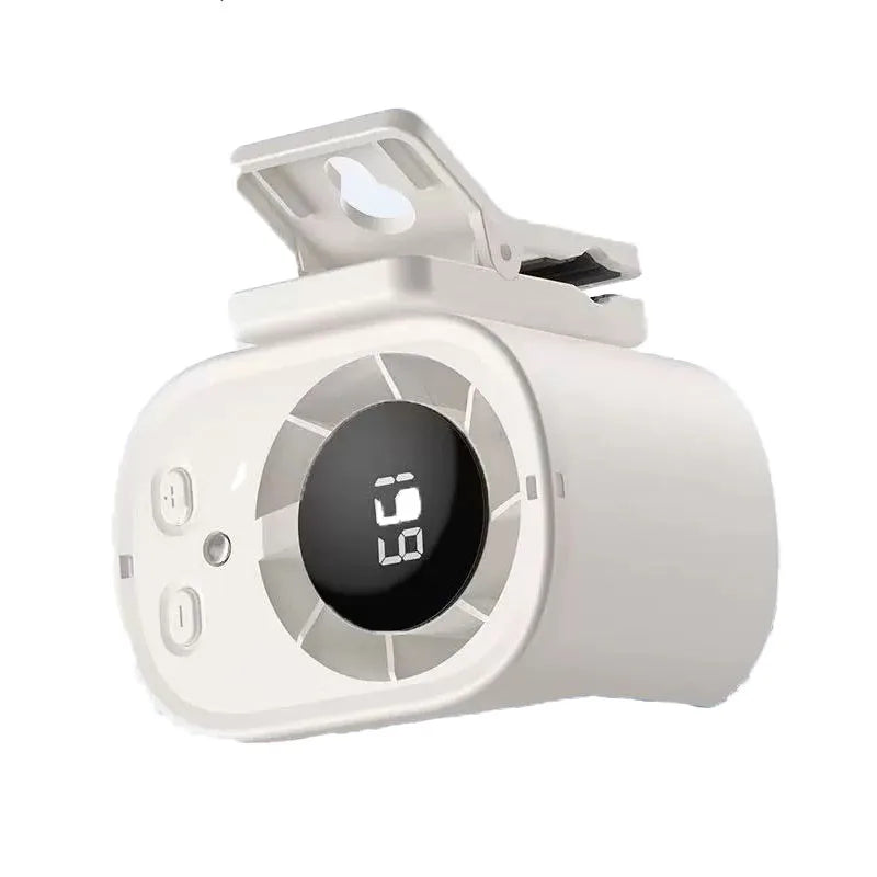 Tragbarer Clip-on-Ventilator mit LED-Licht