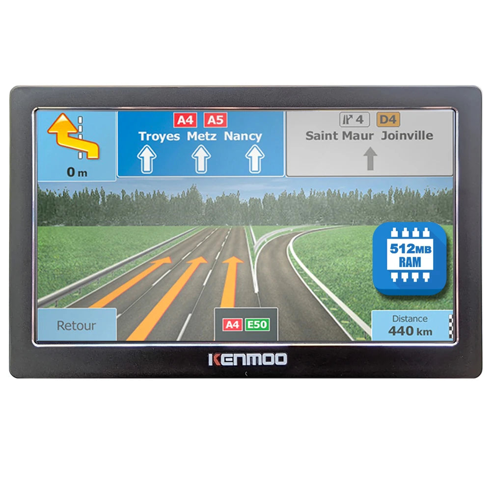 7 Inch HD GPS Navigation Device with 2026 Maps