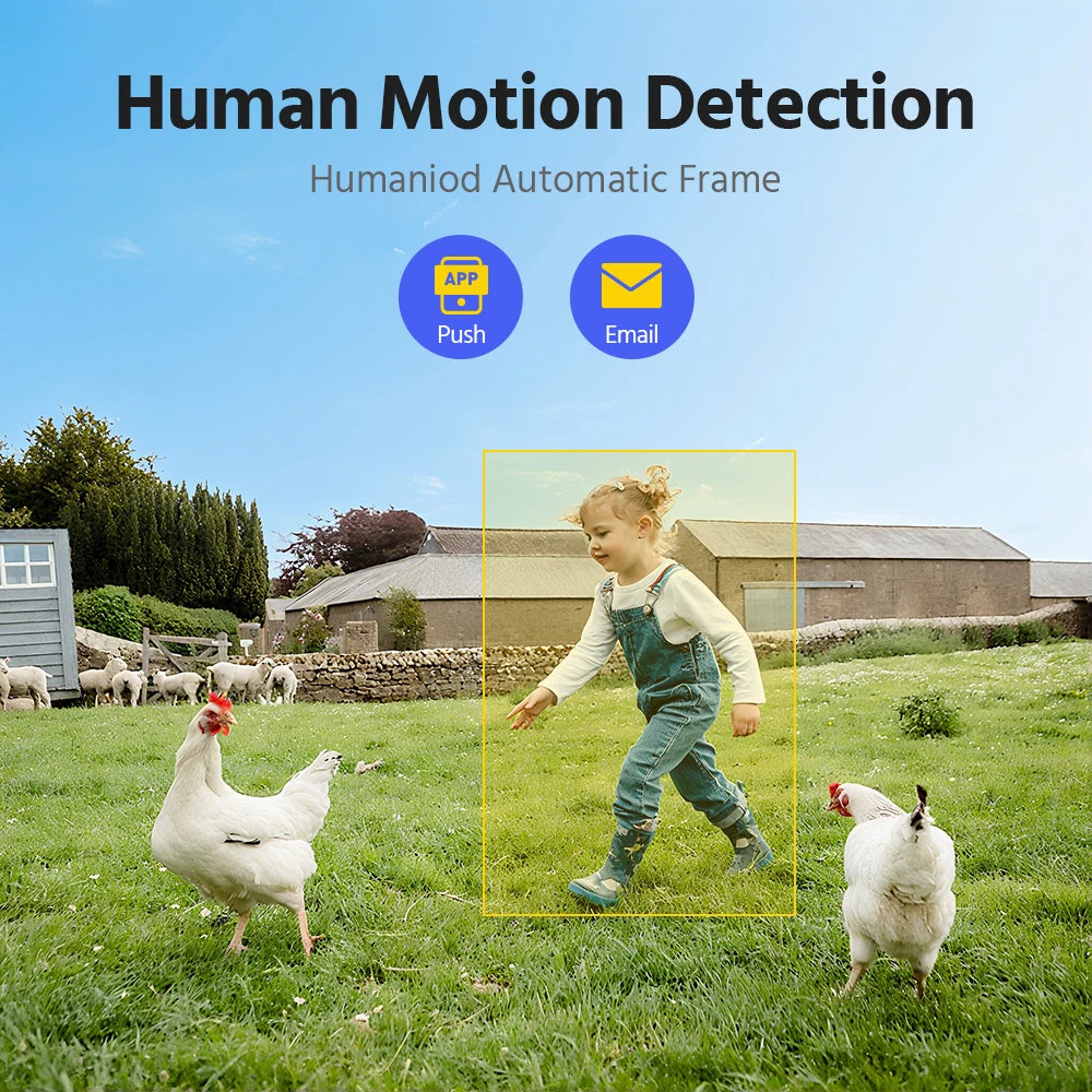 4MP Solar Wireless Outdoor Security Camera System