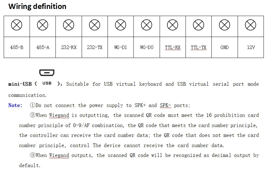 Lecteur de contrôle d'accès QR et RFID