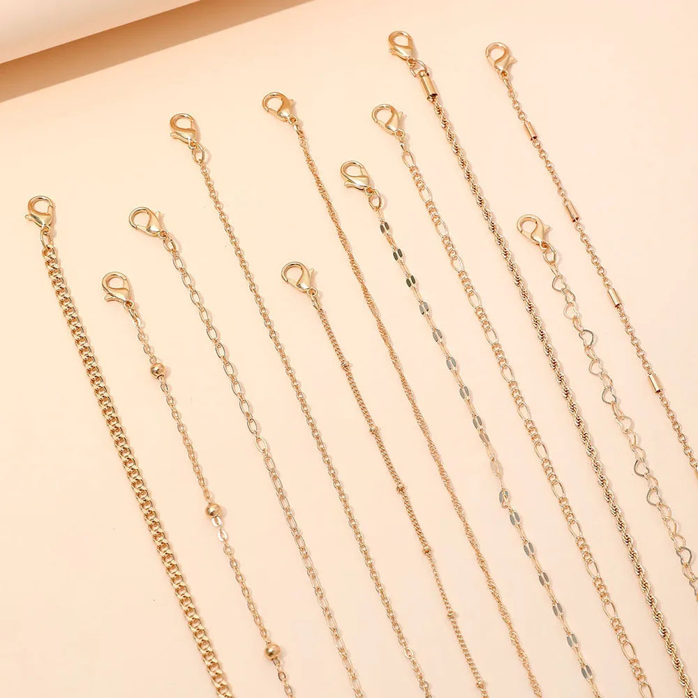 Boho Twist Chain Bracelet Set for Women