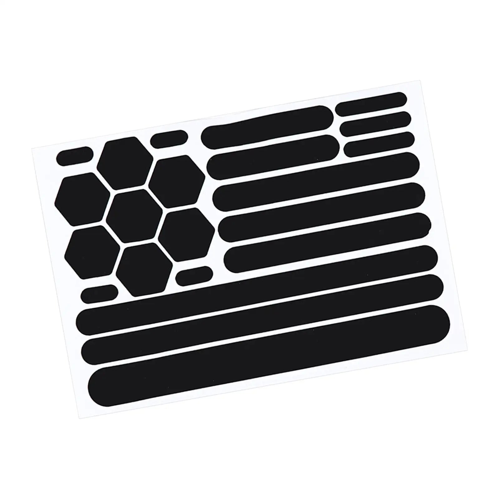 Motorcycle Sticker Reflective Gear Reflective Black Stickers Motorcycle Reflective Tape for Helmet Cars Trailers Bikes premium 