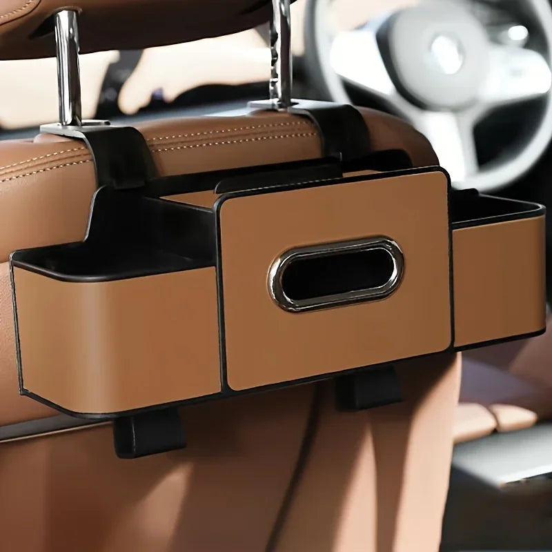 Car Seat-Back Organiser with Tissue Storage