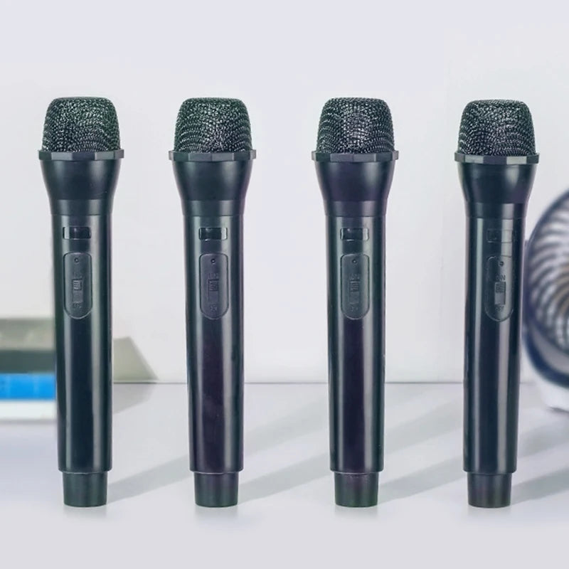 1 unidade, microfone de imitação, acessório de palco, microfone artificial de brincar para crianças, microfone de plástico para karaoke, brinquedo para disfarces e faz de conta