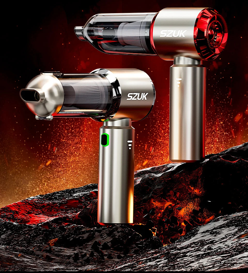 SZUK C012MAX Car Vacuum Cleaner Strong Suction Cleaning Mini Machine Wireless Portable Handhled Blower Machine Home Appliances 