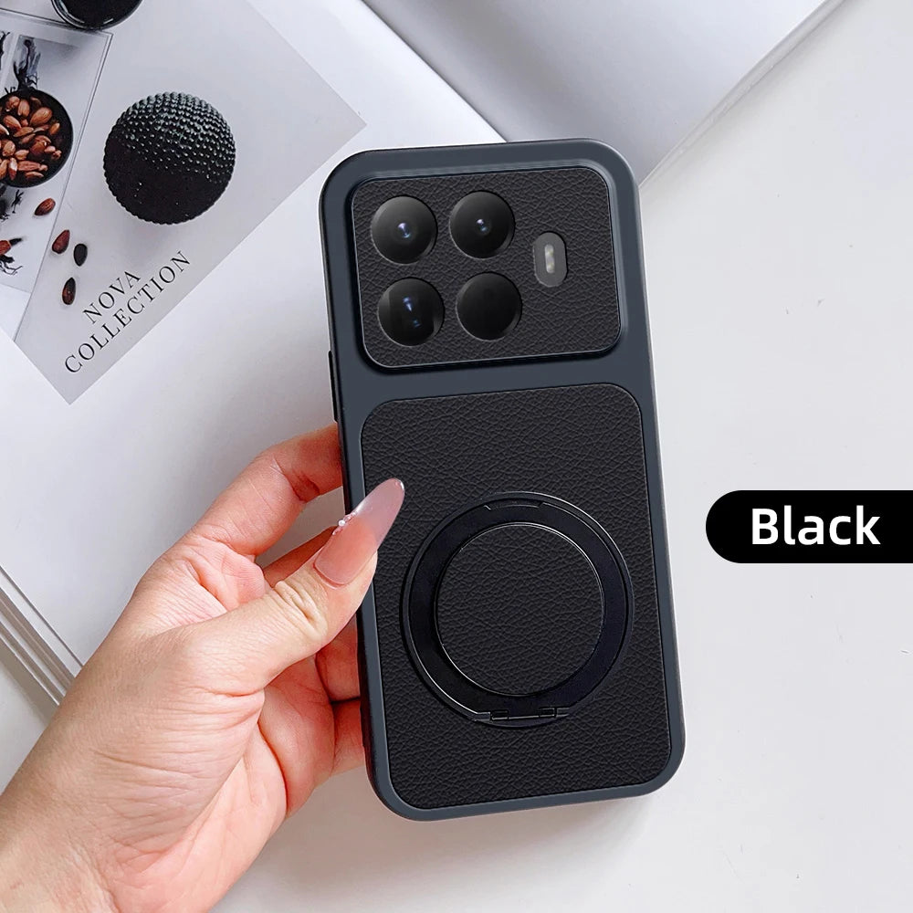 Hoescase met draaibare magnetische standaard voor geselecteerde Xiaomi-telefoons