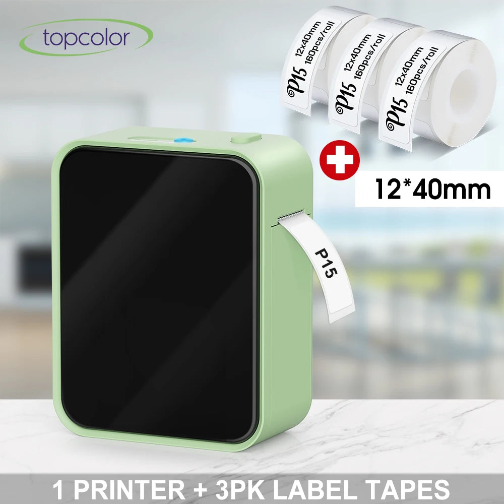 P15 Portable Thermal Label Printer, Package Options