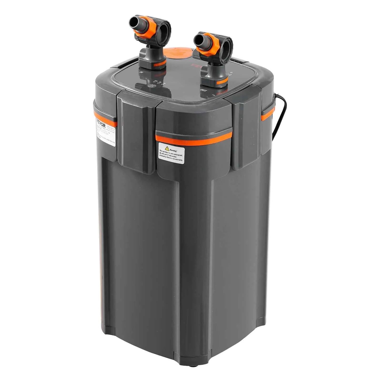 Aquarium Filter 264GPH 3-Stage Canister Filter with UV Protection