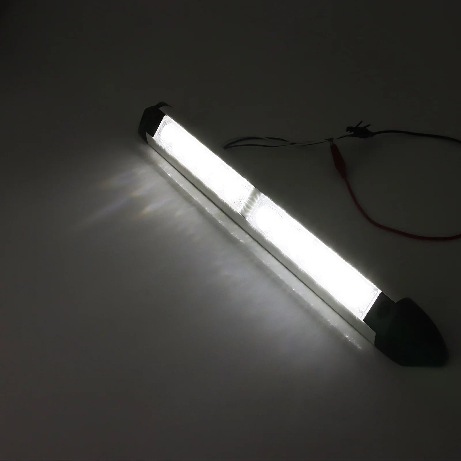 RV Camper LED Awning Light 12LED Outdoor Camping Light Bar Caravan Exterior Lamps Waterproof for Motorhome Van Travel Trailer