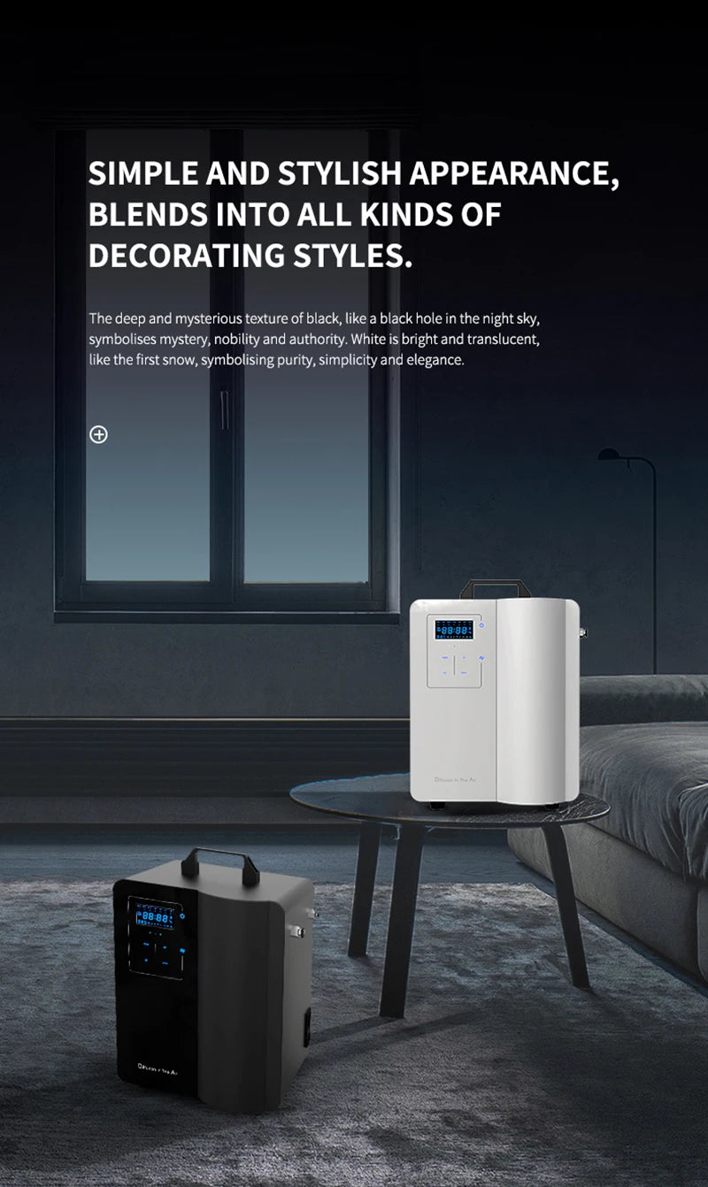 Smart HVAC Aroma Diffuser 10000m³ Dækning Bluetooth Kontrol