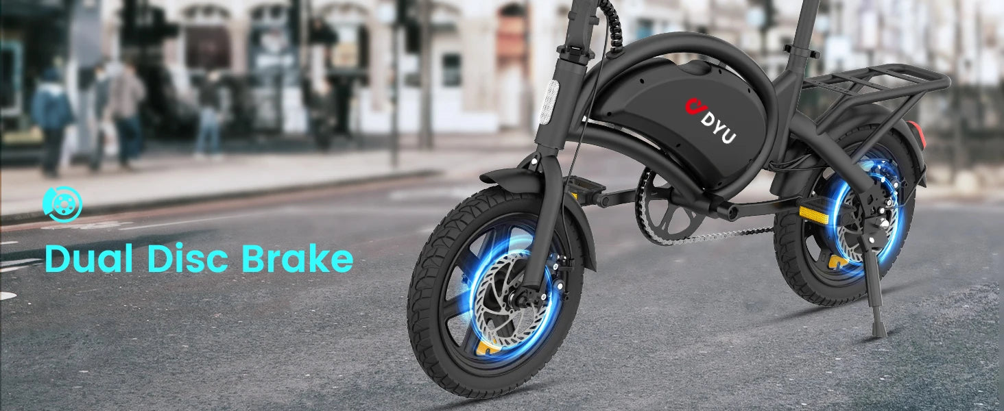 DYU D3F hopfällbar elcykel 20MPH 36V batteri kompakt elcykel
