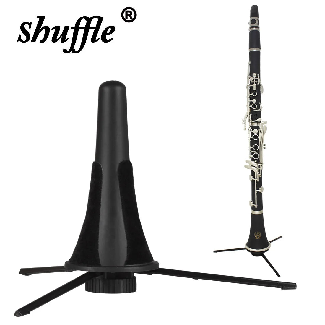 Foldable Clarinet Stand with Felt Pads