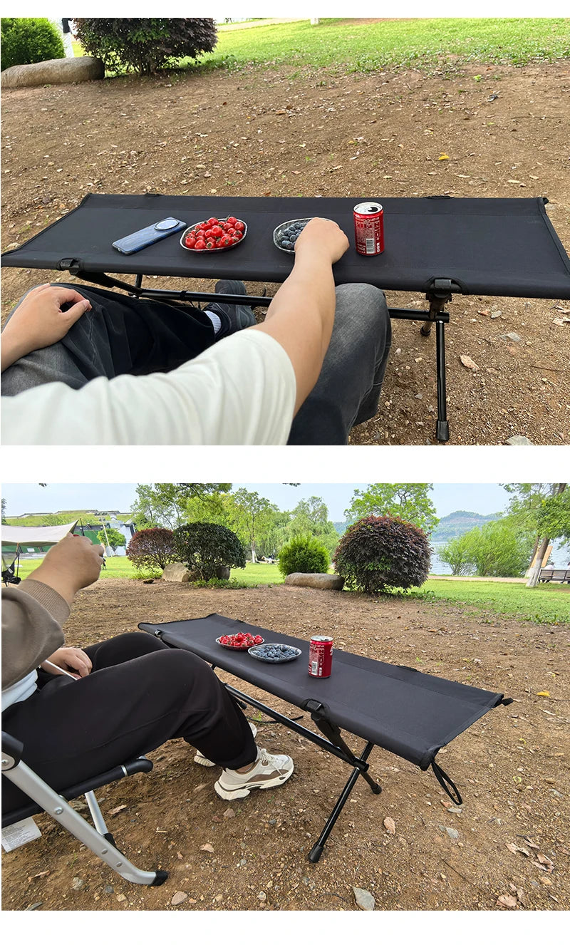 Double Camping Stool for Two, Lightweight Folding Outdoor Seat