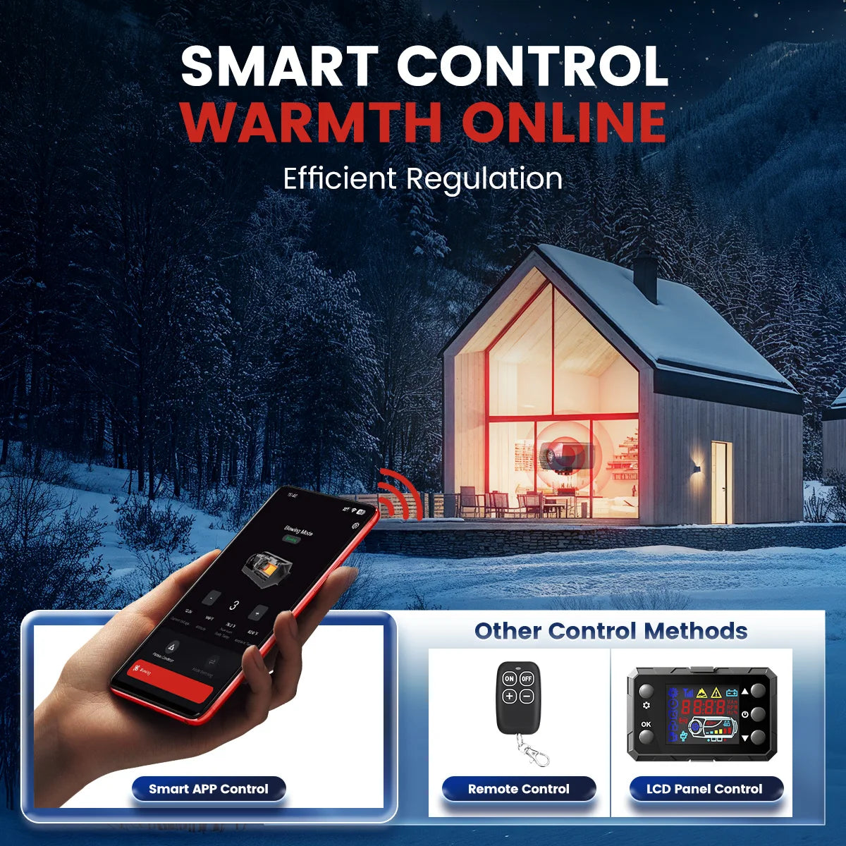 8KW 12V Diesel Air Parking Heater with Remote & LCD Display