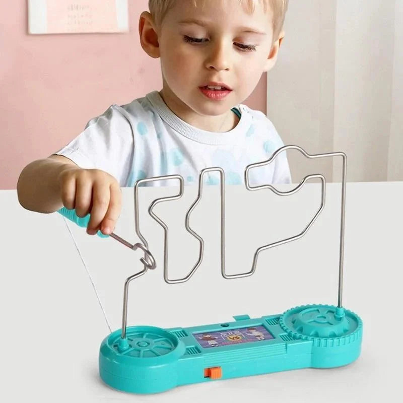 Kids Collison Electric Shock Toy Education Electric Touch Maze Game Party Funny Game Science Experiment Toys for Children Gift 