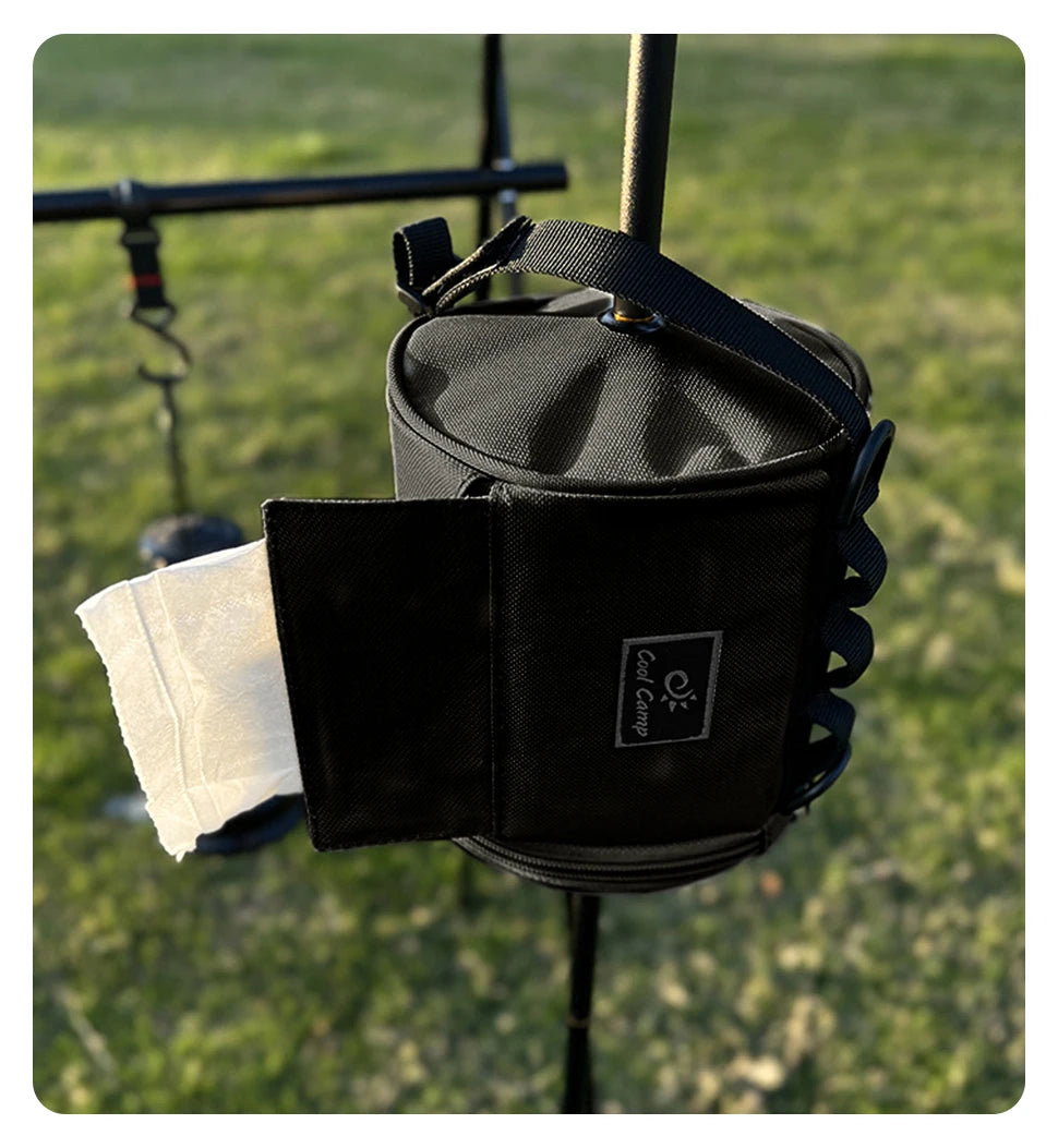 Outdoor Tissue Case with Hook for Travel Roll Paper Storage