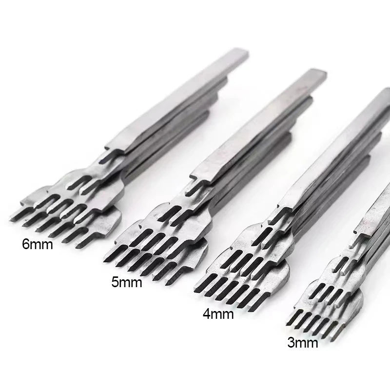 Leather Stitching Chisel Set — 1/2/4/6 Prongs