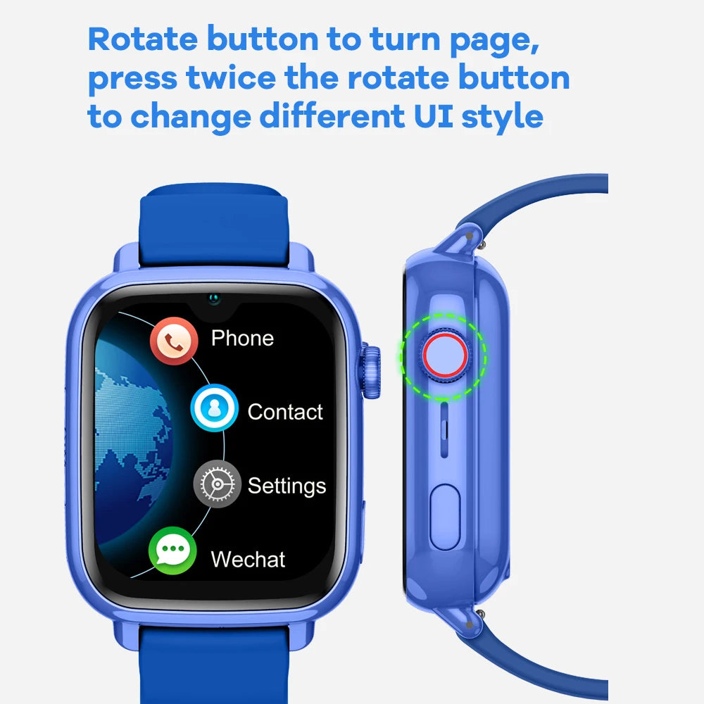 4G Kids GPS Smart Watch with Video Call, SOS, Camera, WiFi and App Download