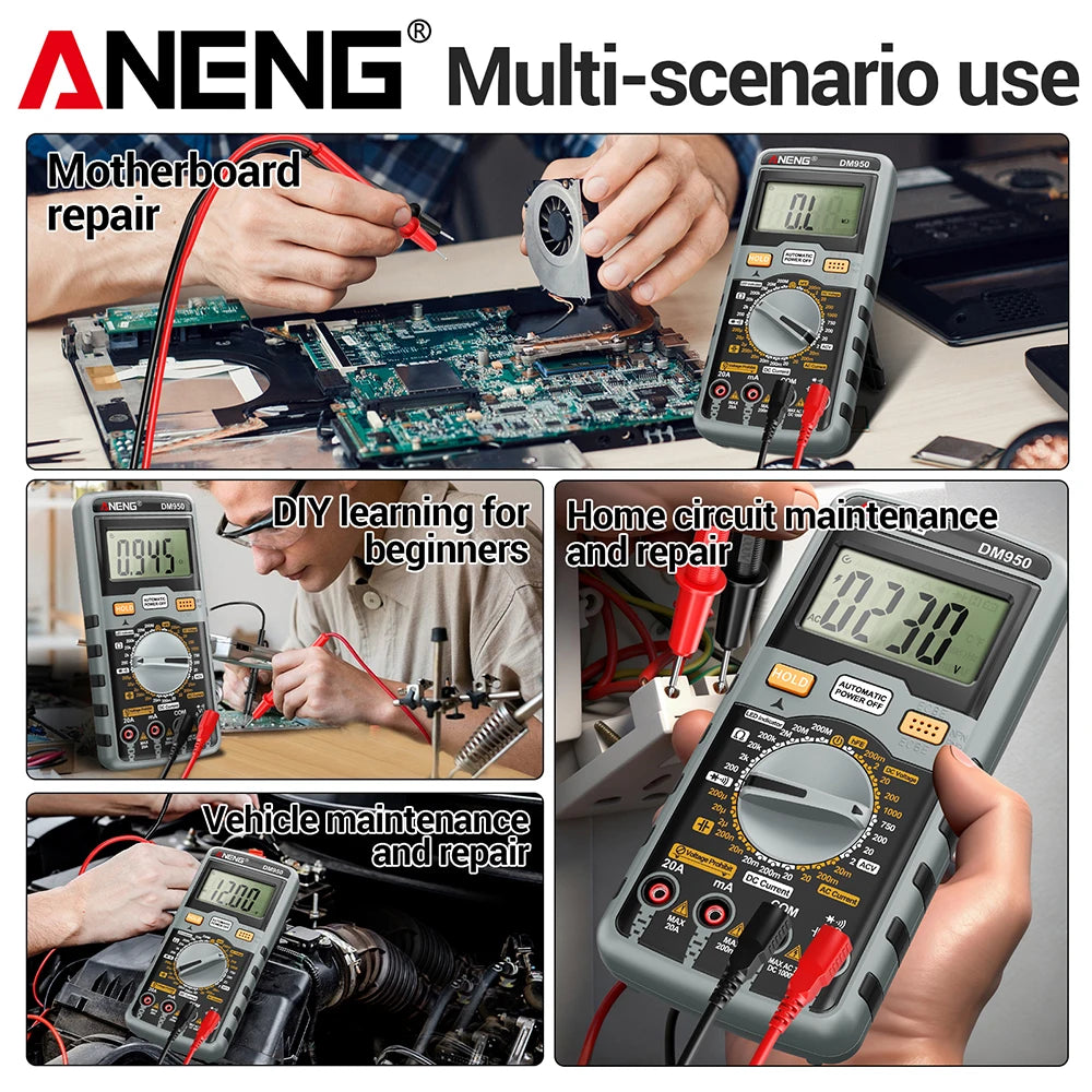 DM950 Digitalmultimeter - 1999 Counts