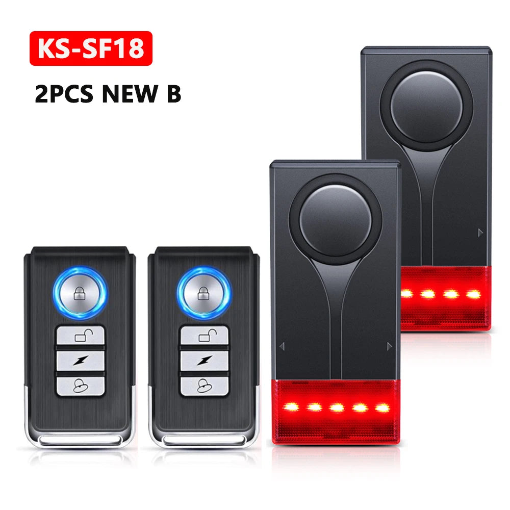 Bezprzewodowy alarm rowerowy Awapow z pilotem do zdalnego sterowania