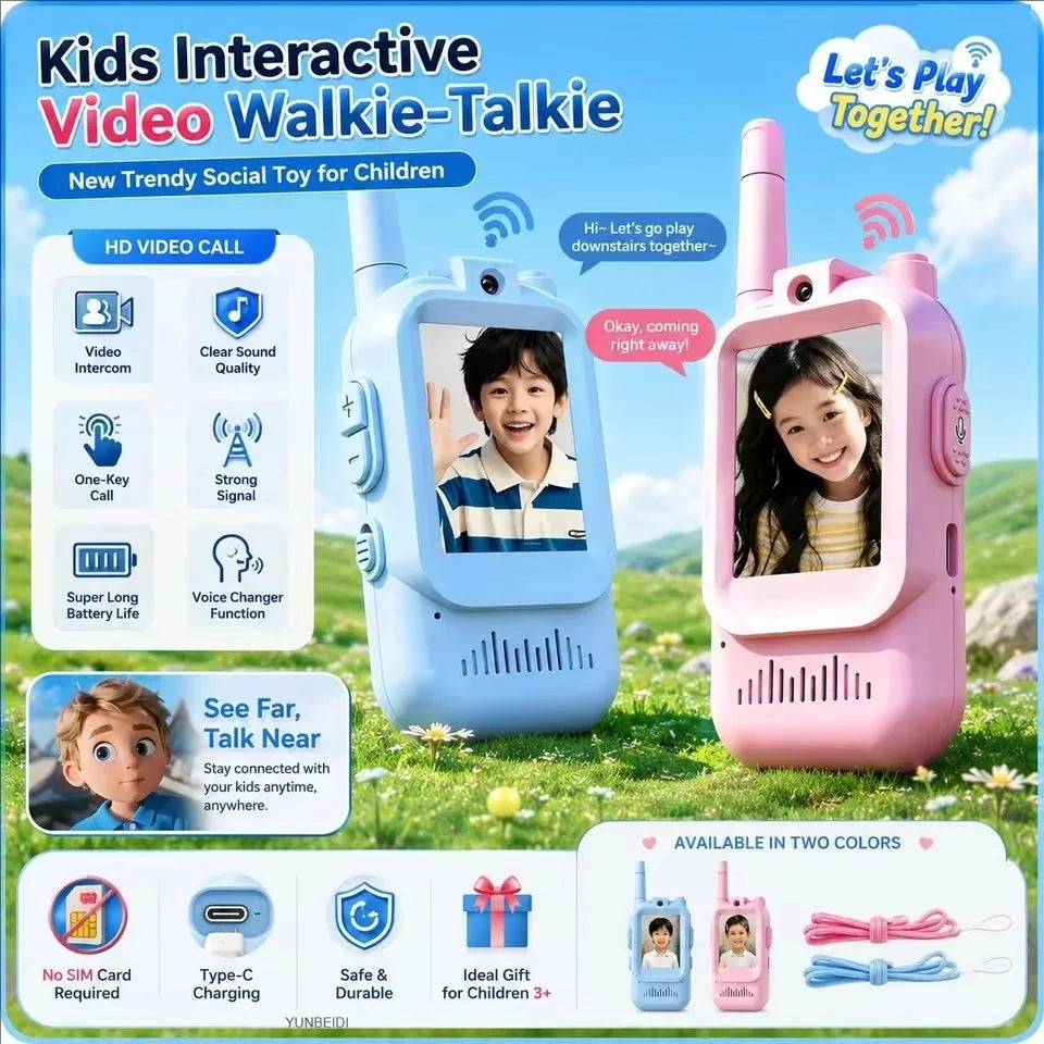Kids Video Walkie-Talkies with 2-Inch Screens