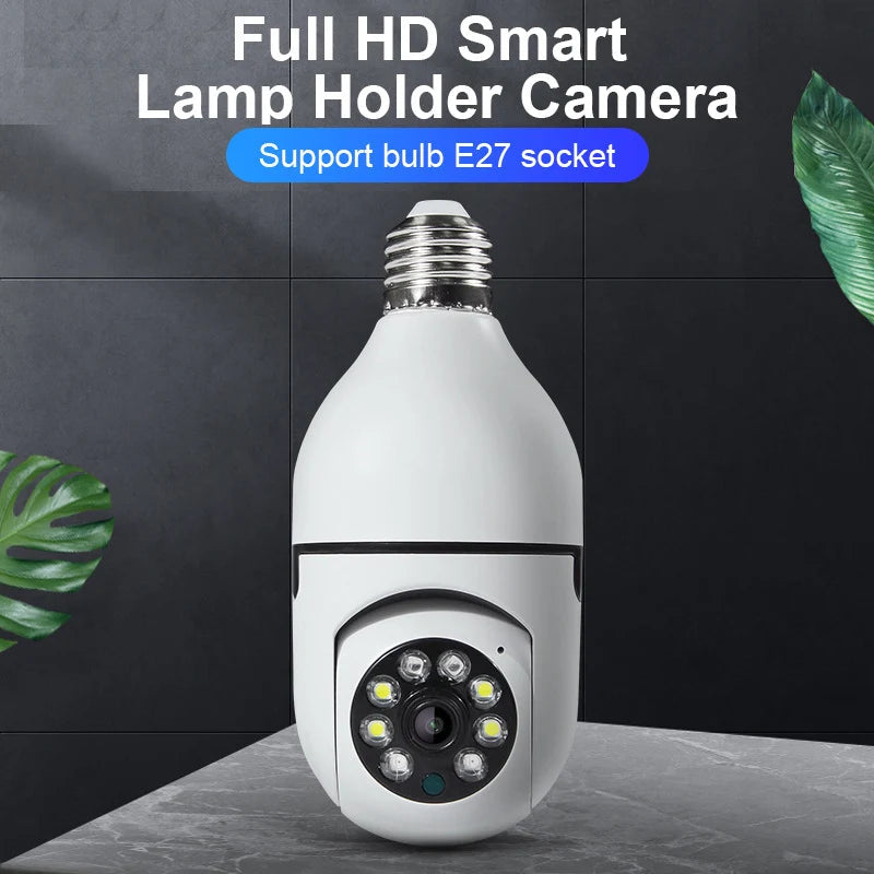 1080P HD E27 Bulb Surveillance Camera Anti-theft Outdoor Indoor Security Monitor Wireless WiFi Camera Night Vision Audio IP Came 