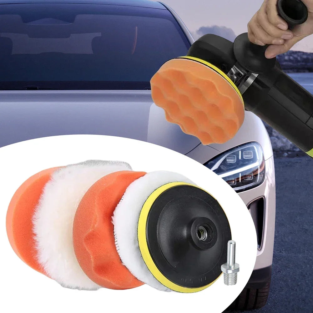 Car Polishing Pad Kit, 3/4/5-Inch Options