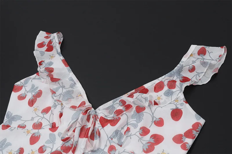 Cryptographic Summer Floral Print Plunge Maxi Dress Outfits Sexy Backless Fairy Sun Dresses Vacation Beachwear Vestido Coquette 