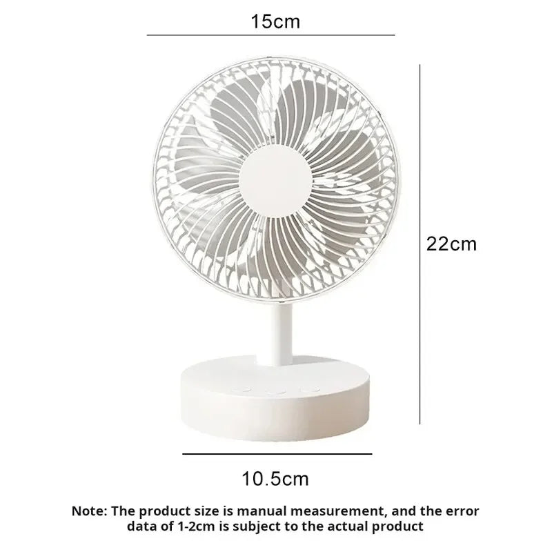 Xiaomi Youpin Fan Small White Desktop Timer Mute With Four-speed Adjustable Portable Fan Recharging Models Detachable Desk fan 
