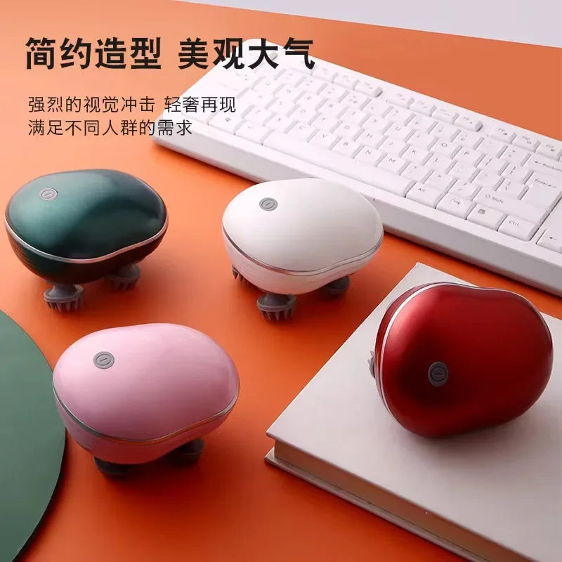 Elektryczny masażer skóry głowy z terapią światłem czerwonym