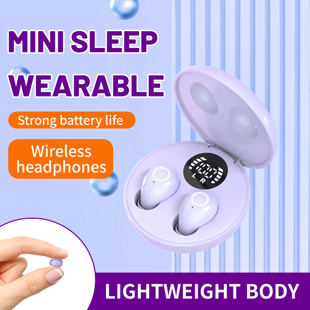 Ultra Small Invisible Wireless Bluetooth Earbuds