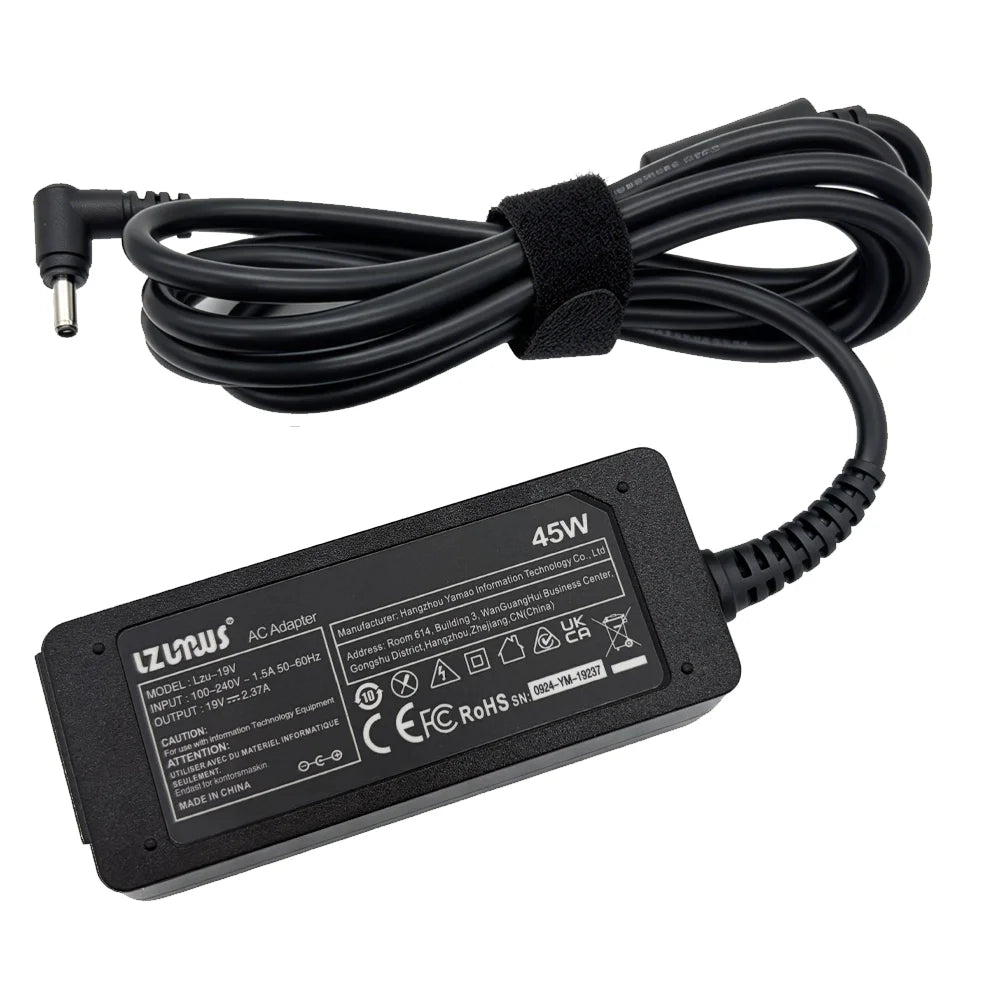 19V 2.37A Laptop Power Adapter, 3.0 x 1.1mm