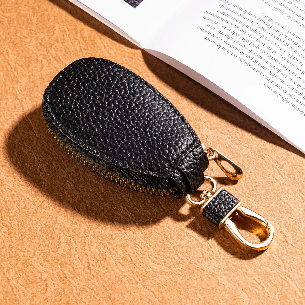 Bolsa compacta em PU para chaves