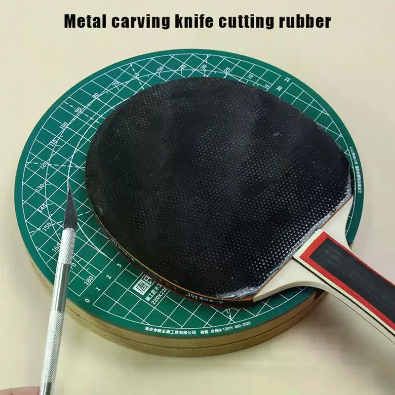 Rotating Table-Tennis Rubber Cutting Mat Set