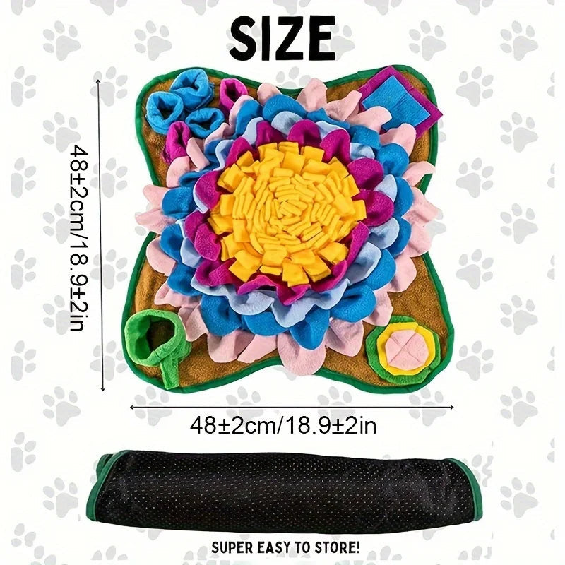 Pet Sniffing Training Mat Dogs Cats Educational Stress Relief Bite Resistant Slow Food Mat Pets Eco-friendly Training Blanket 