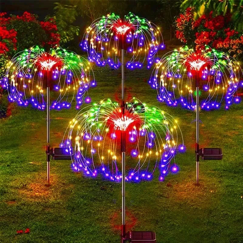 60-LED Solar Firework Garden Light