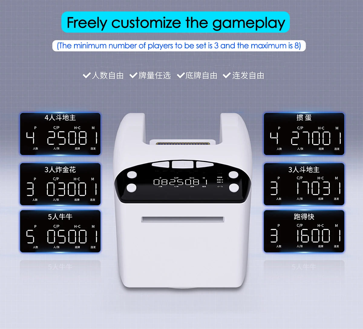 Rechargeable Automatic Playing-Card Dealer