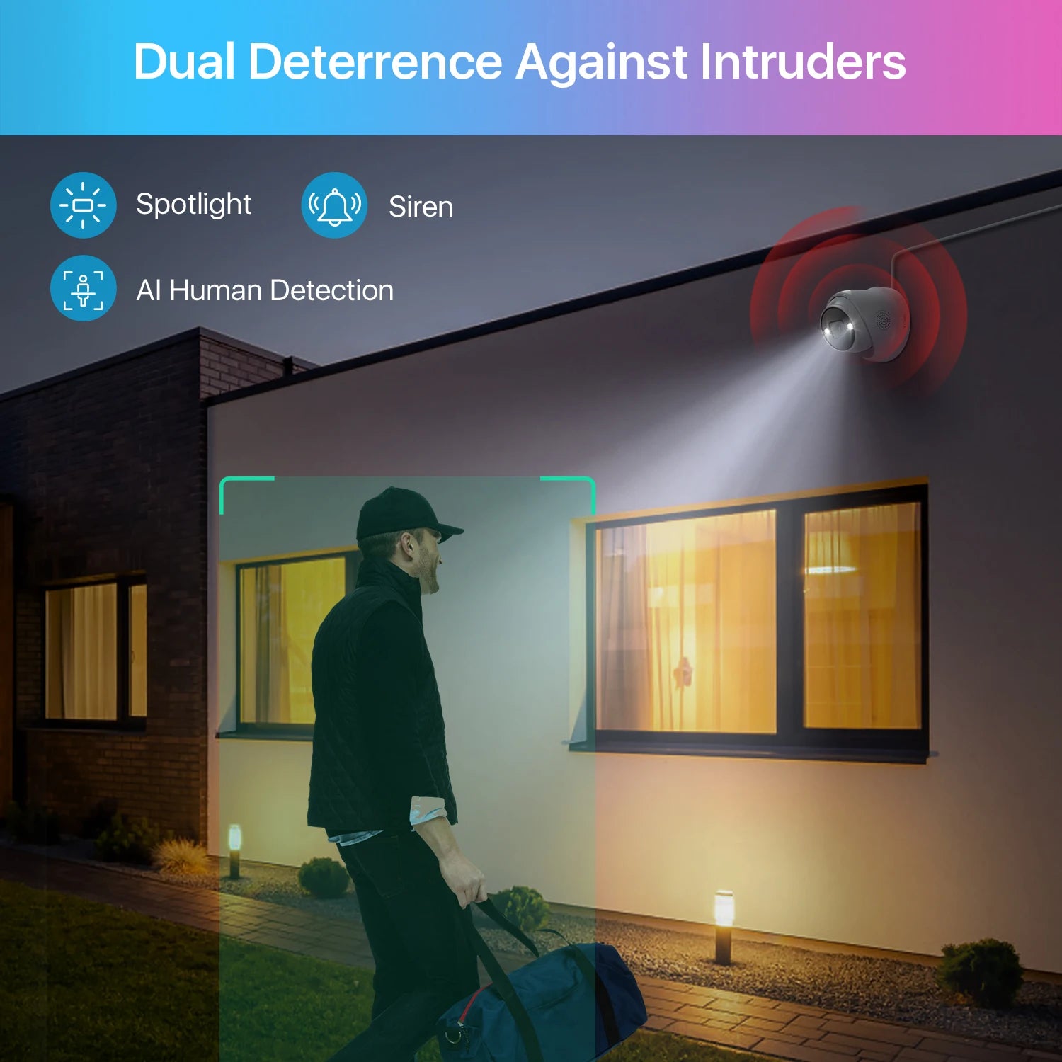 ZOSI 4K PoE Outdoor Security Camera with AI Detection