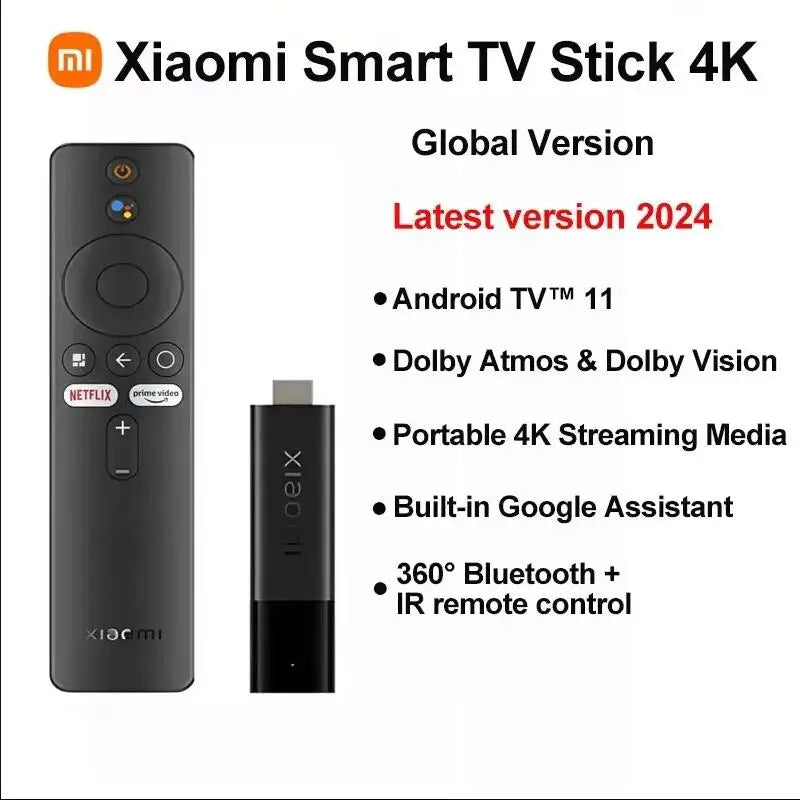 Xiaomi älykäs TV-tikku 4K Android-suoratoistotikku