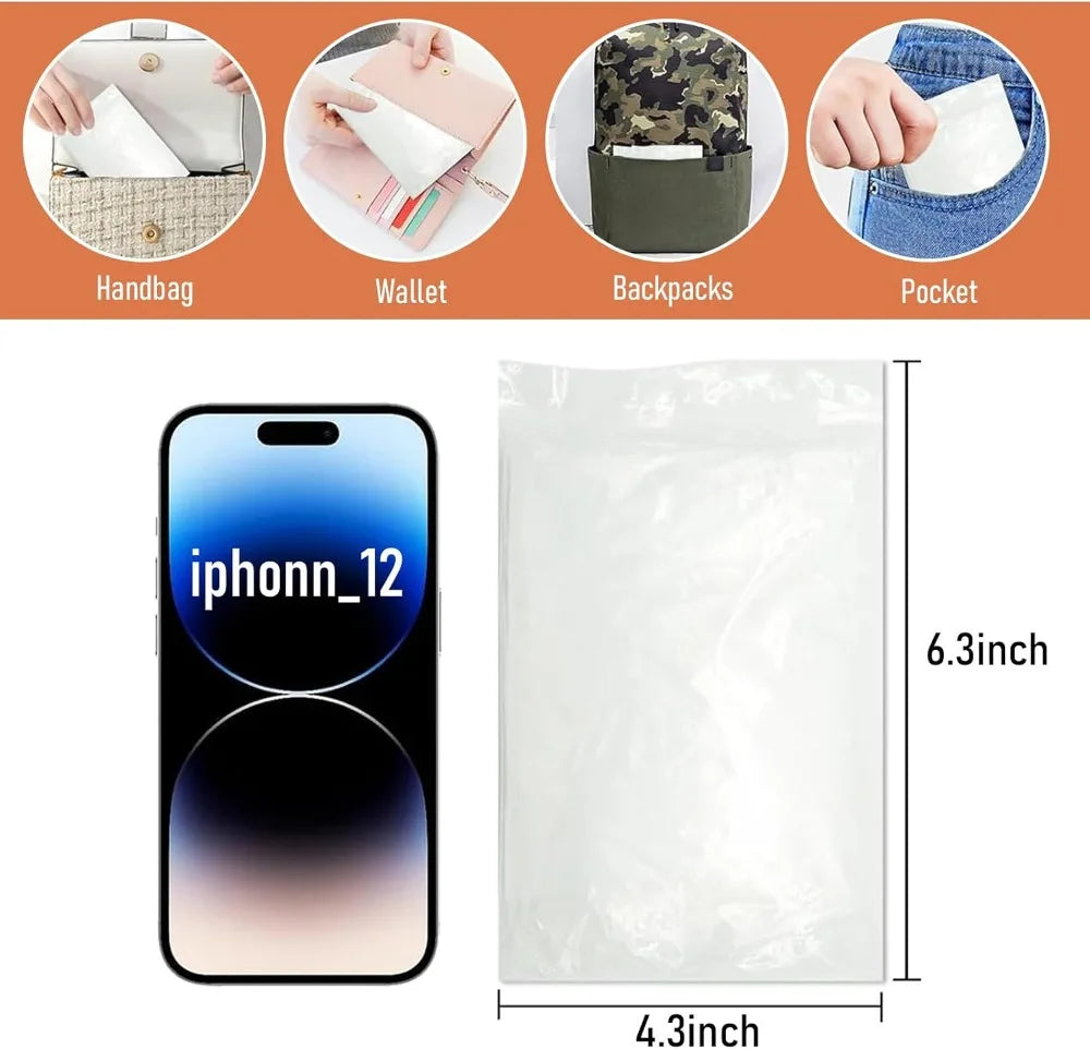 Rain Ponchos Family Pack - Disposable Emergency Ponchos for Adults & Kids, 8 Pack
