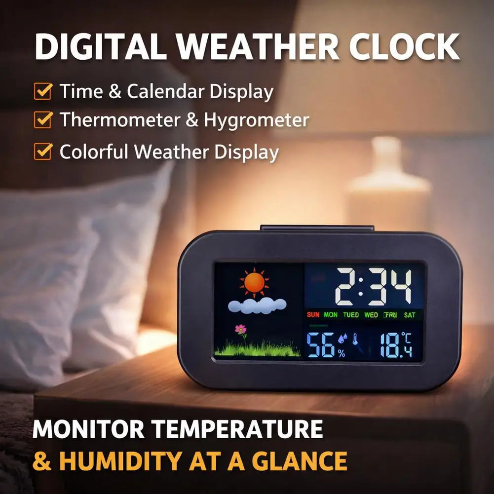 Digital Clock with Temperature and Humidity