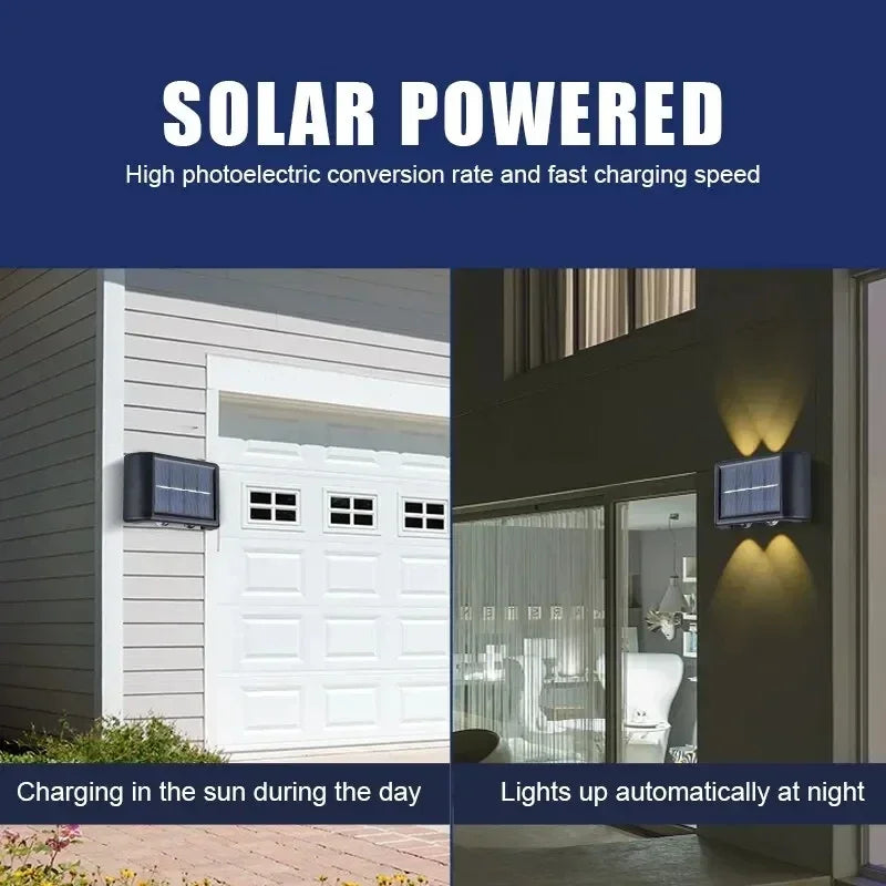 Solar Up-and-Down Wall Light - LED Options
