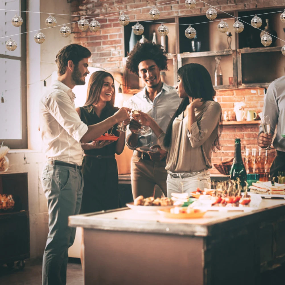 Reflective Mirror Balls for Parties and Festive Decor