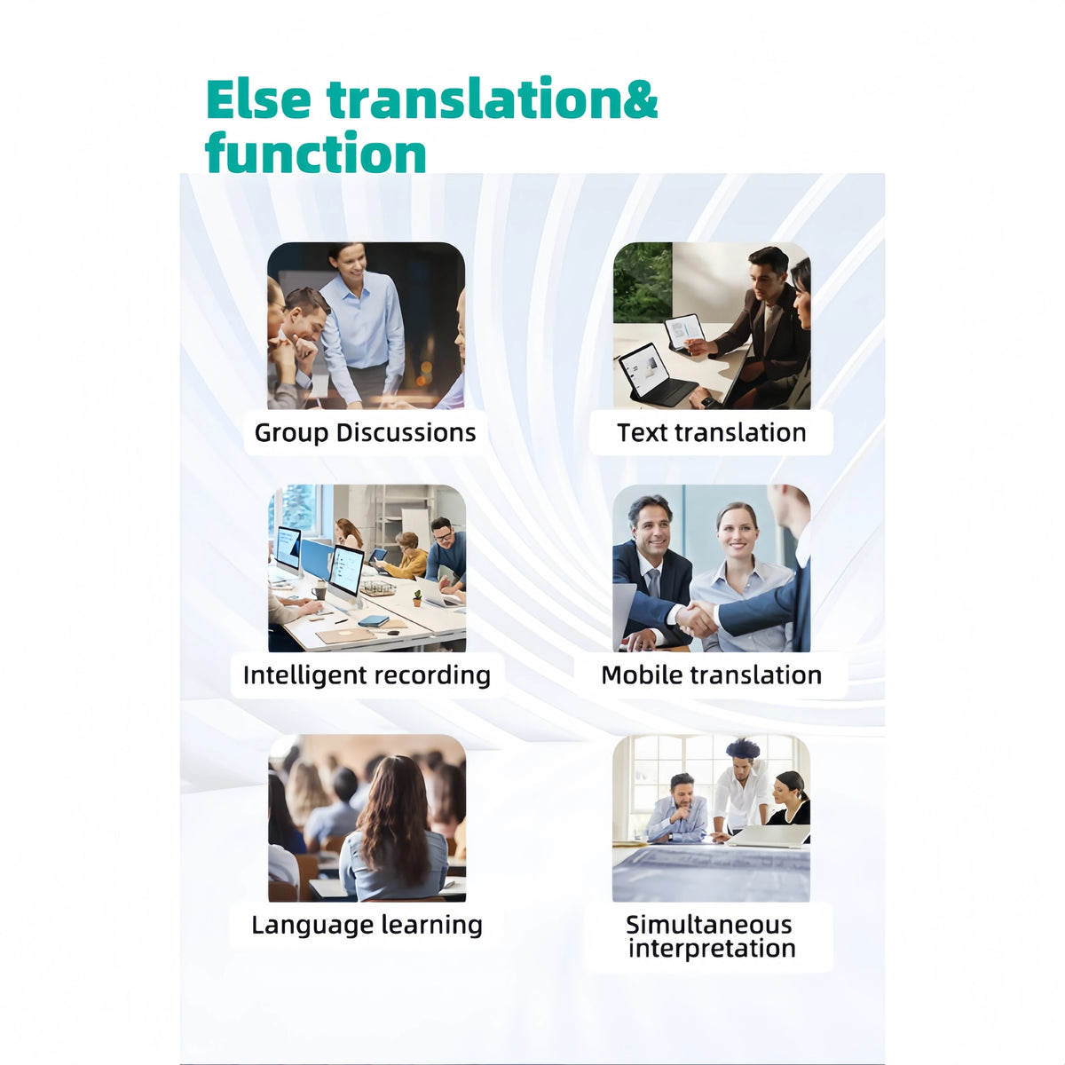 AI Voice translator 139 Languages Real Time translator Offline Photo Translation WiFi Portable translator