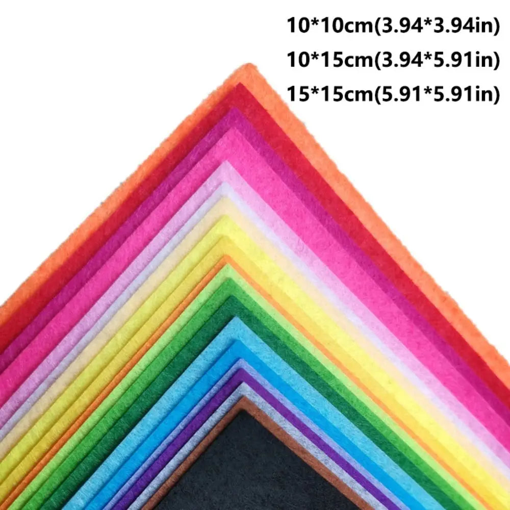 40-Color Soft Felt Fabric Sheets for DIY Crafting